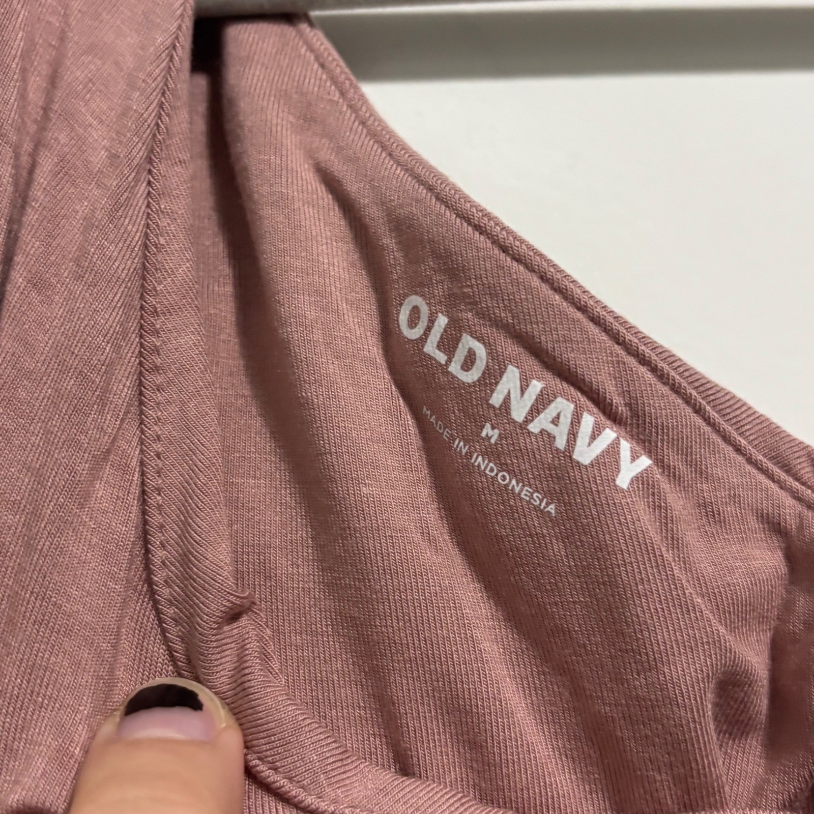 Old Navy Womens One Shoulder Ruched Draped Top Mauve Pink Medium NEW