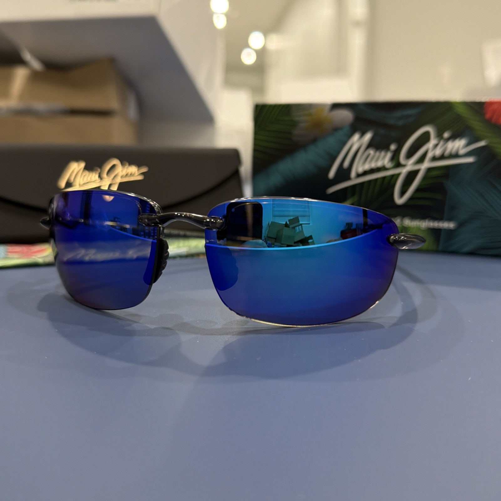 Maui Jim Men’s Hookipa 64mm Grey Polarized Sunglasses MJ0407S-004