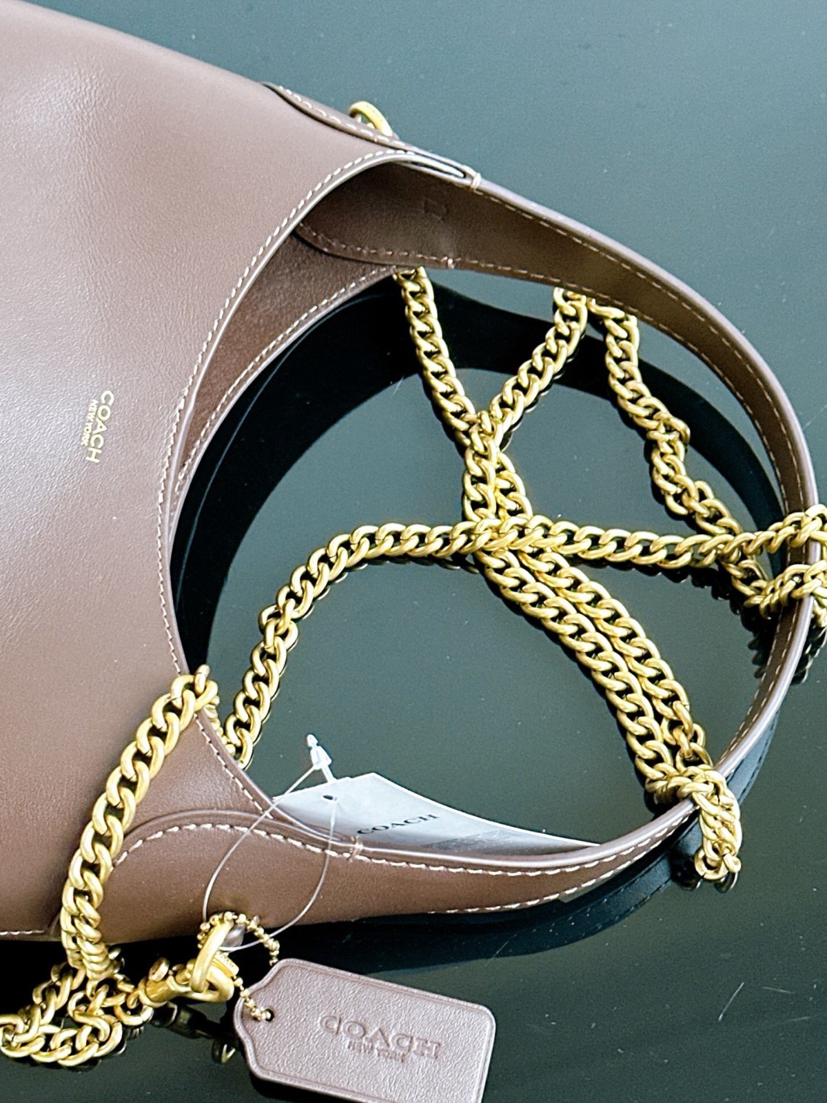 COACH Brooklyn 23 Shoulder Bag Maple CW614 NWT