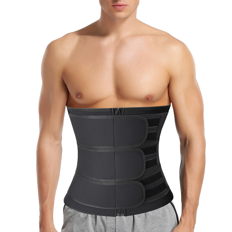 Men’s Sweat Sauna Body Shaper Waist Trainer Weight Loss Neoprene Corset Cincher