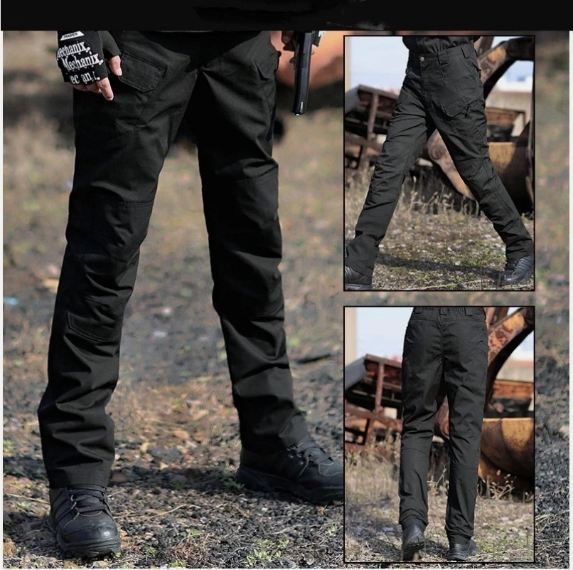 Tactical Mens Cargo Pants Waterproof Work Hiking Combat Outdoor Trousers Pants