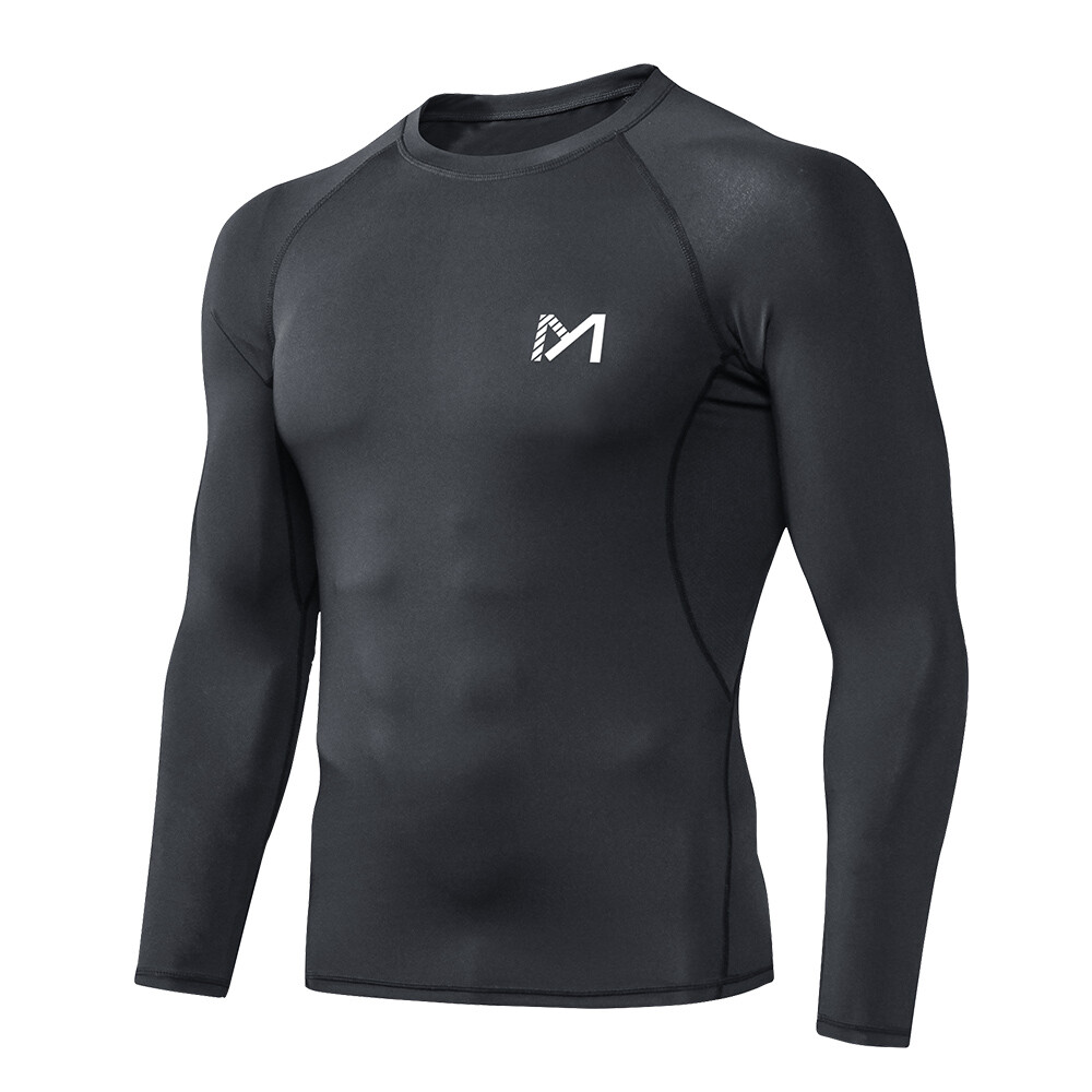 6 Pack/Set Compression Shirts for Men Long Sleeve Athletic Base Layer Undershirt