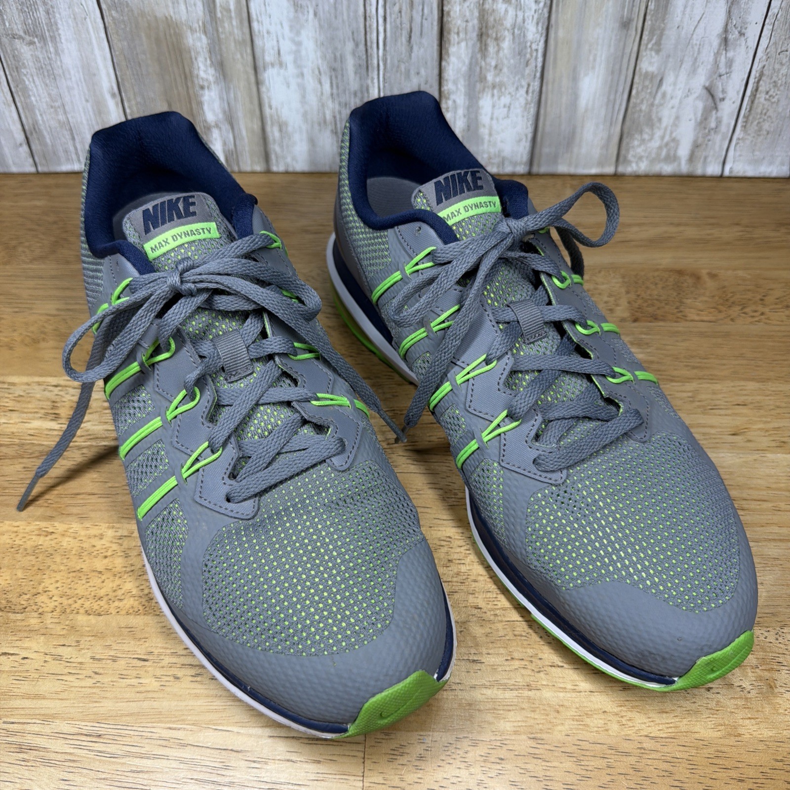 Men’s Nike Air Max Dynasty Grey/Lime Green/White Size 10