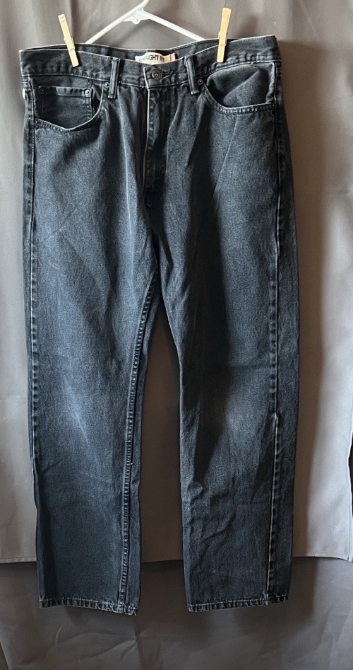 Levi’s 500 Series Men’s 505 Straight Reg Fit faded Black Denim Jeans 5-Pocket