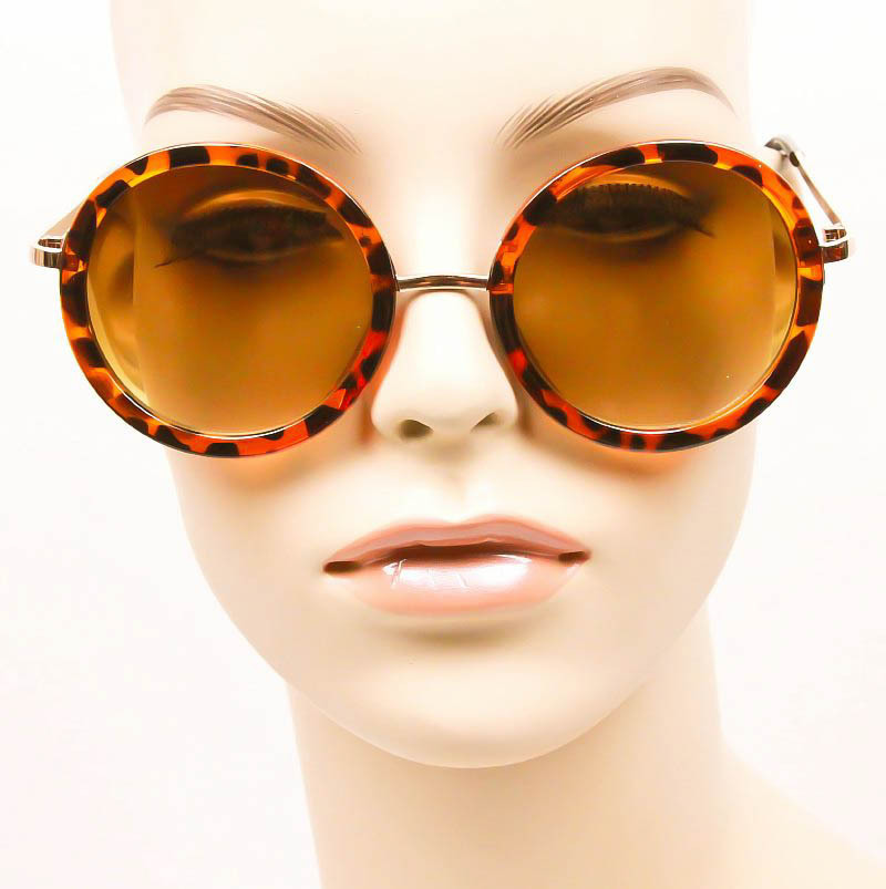 Retro Round Circle BOHO Fashion Lennon Hippie Trendy Aviator mLU Sunglasses 9371
