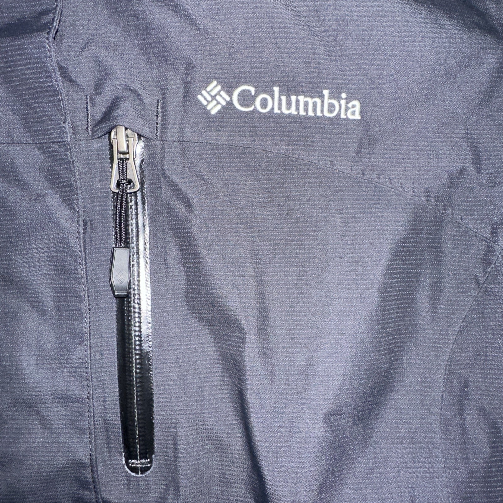 Columbia Interchange Jacket Medium Omni-Tech Waterproof Removable Hood Double Zi