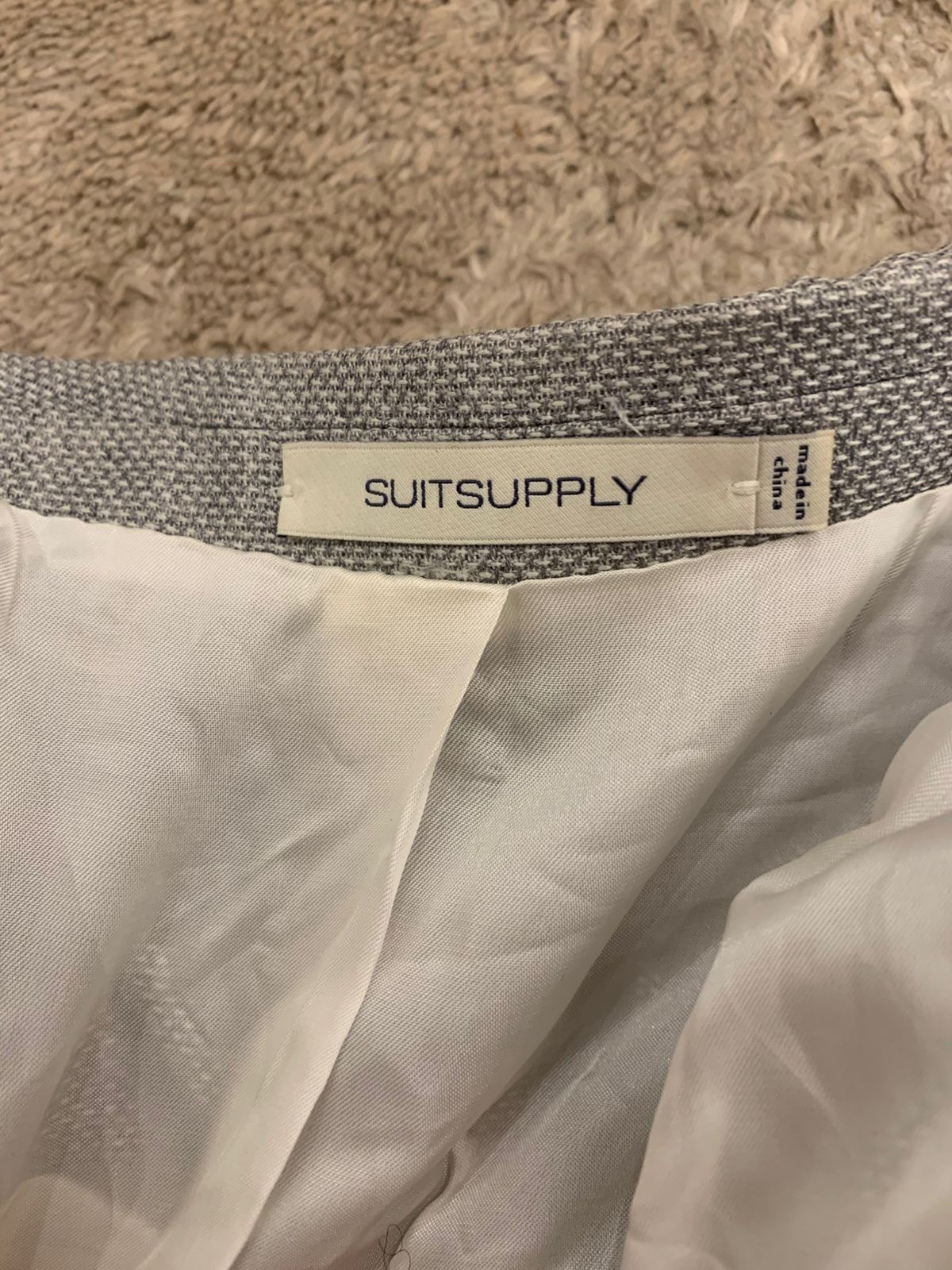Suitsupply Havana pure wool Vitale Barberis Canonico gray jacket blazer 42R 44R