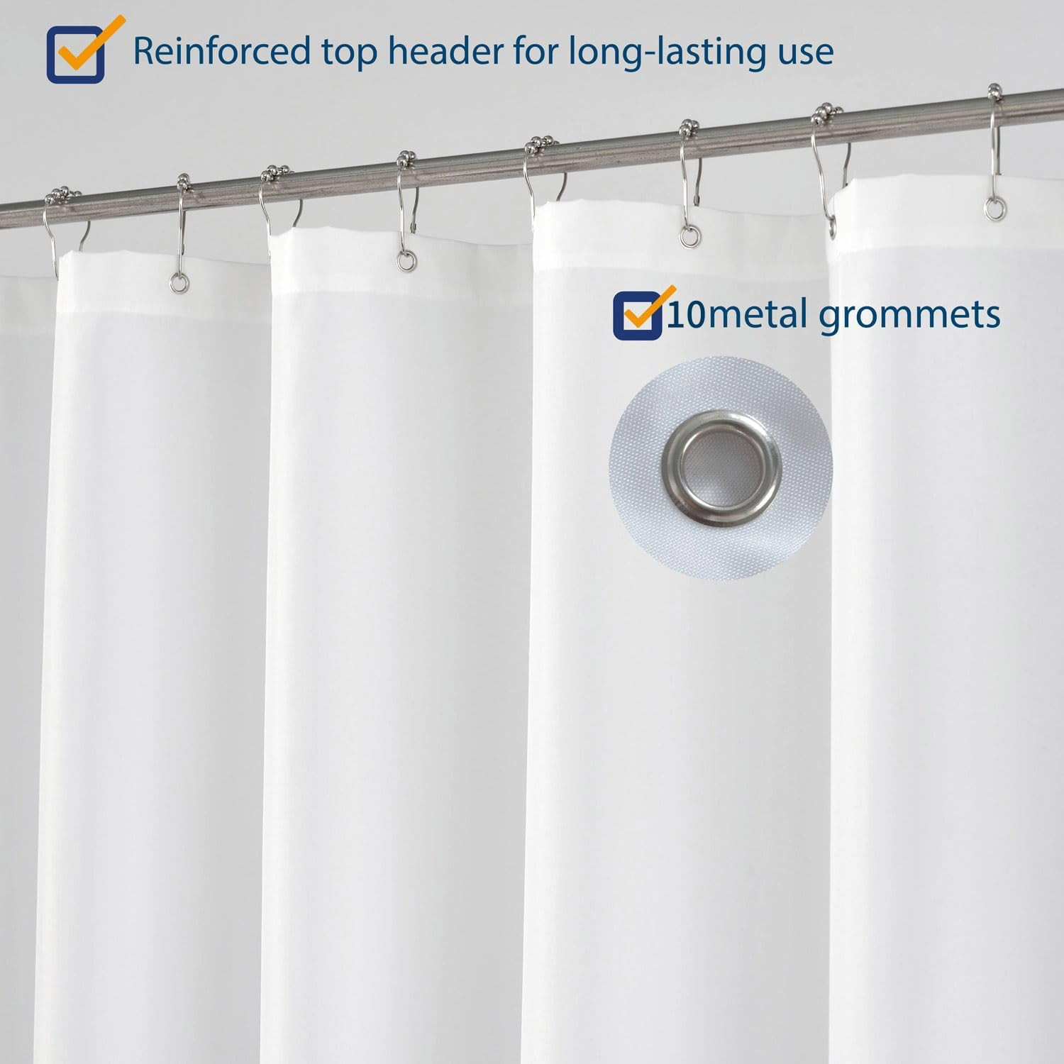 RV Shower Curtain or Liner Fabric 60 X 64 Inches, Perfect for Camping Trailer,
