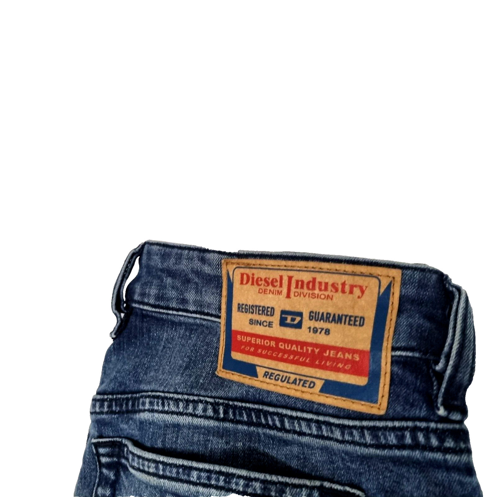 Diesel Men Jeans Sleenker 1979 Blue Denim Mid Rise Slim Leg Size 29 L30