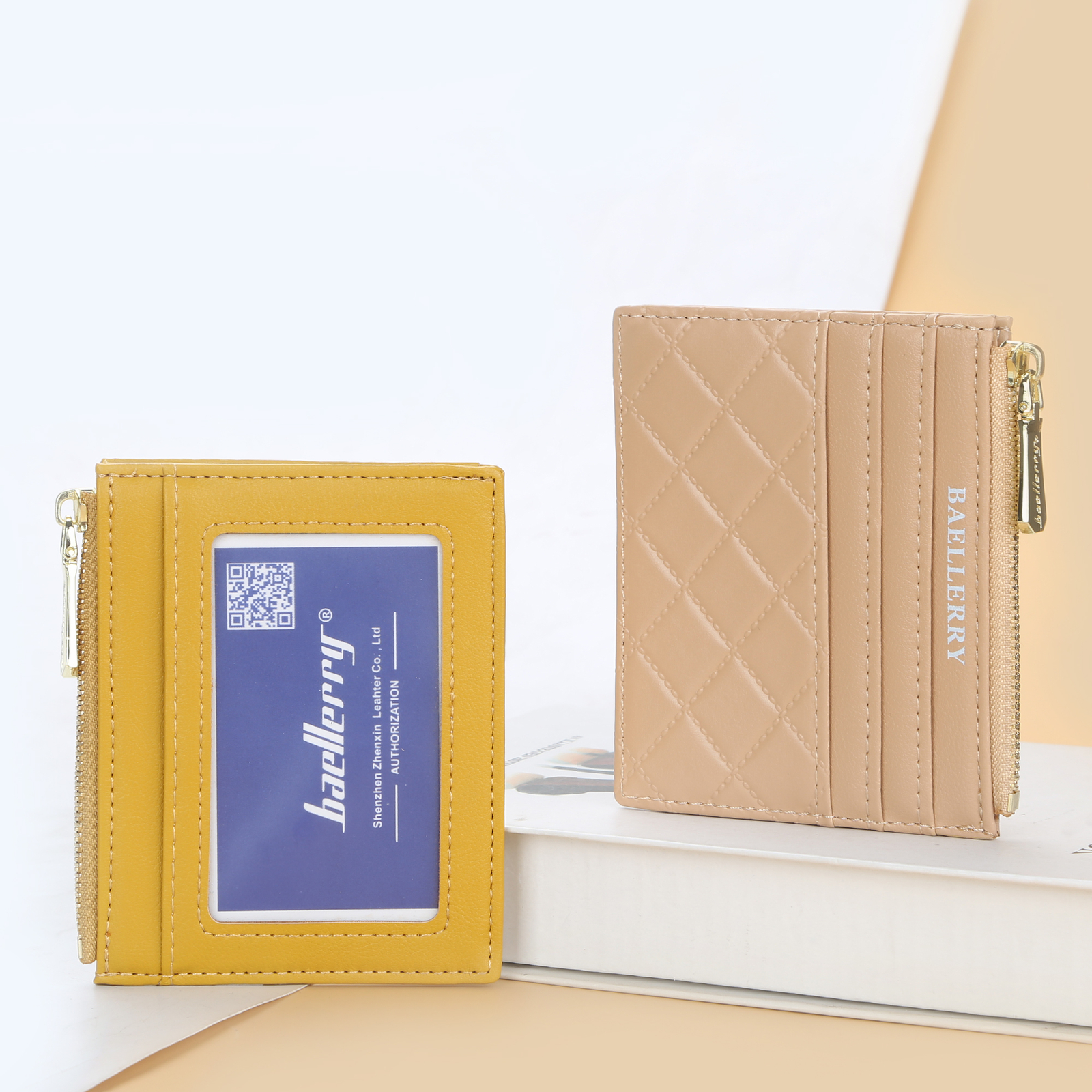 Womens Small Slim Credit Card Holder Mini Front Pocket Wallet Zipper Coin Purse