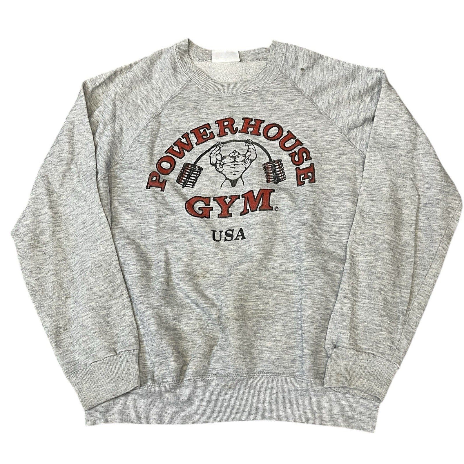 Vintage Powerhouse Gym 80s Sweatshirt Bodybuilding Weightlifting