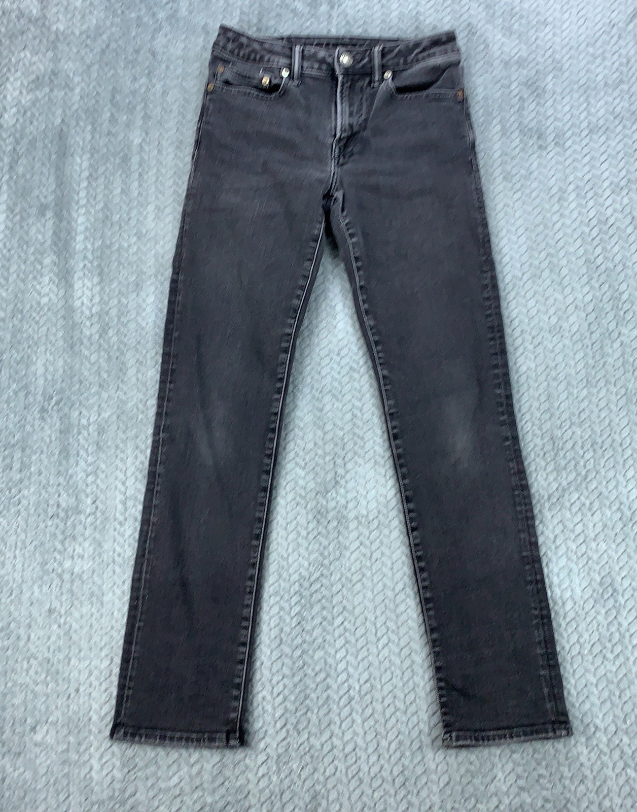 American Eagle Jeans Men’s 28×32 (Fits 28×30) Black Slim Straight Flex Stretch