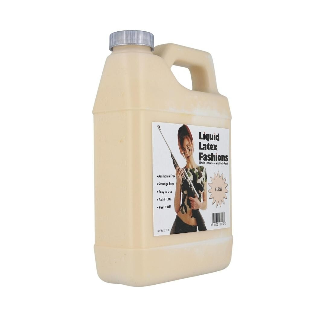 Flesh 32 Fl Oz – Liquid Latex Face and Body Paint, Make Scars and More!