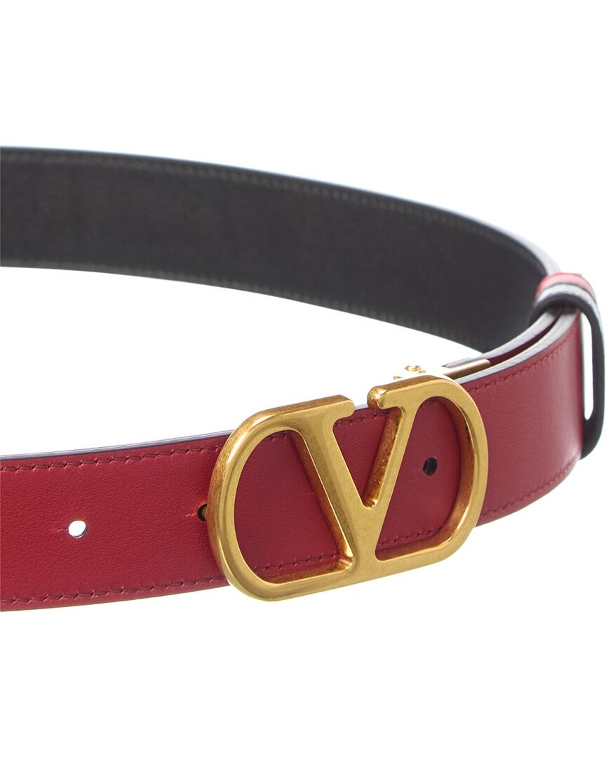 Valentino Vlogo Signature Reversible Leather Belt Women’s