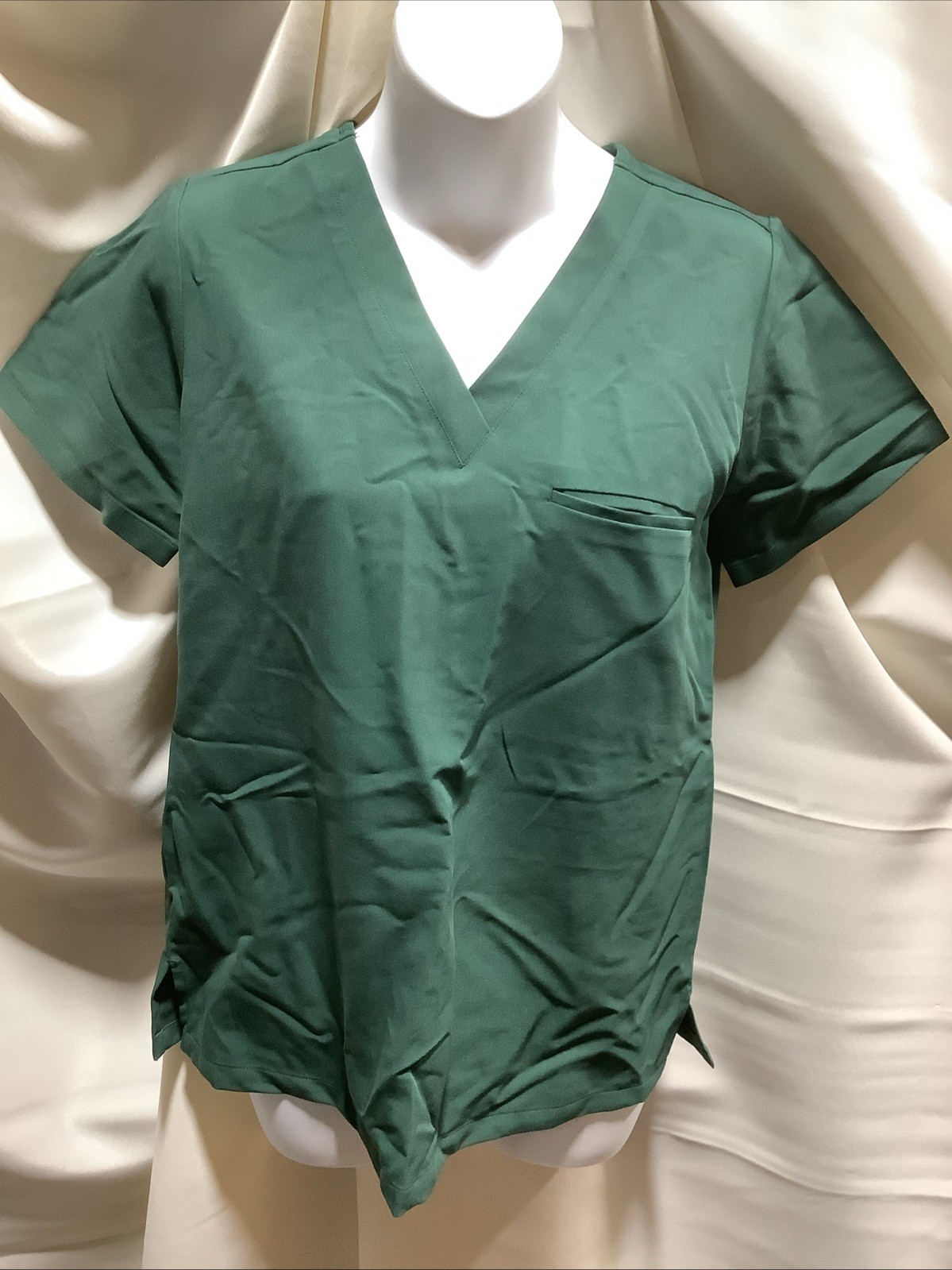 Mandala Scrubs Women Mandarin 1-Pocket Top Size XS Color Midnight Green NWNT
