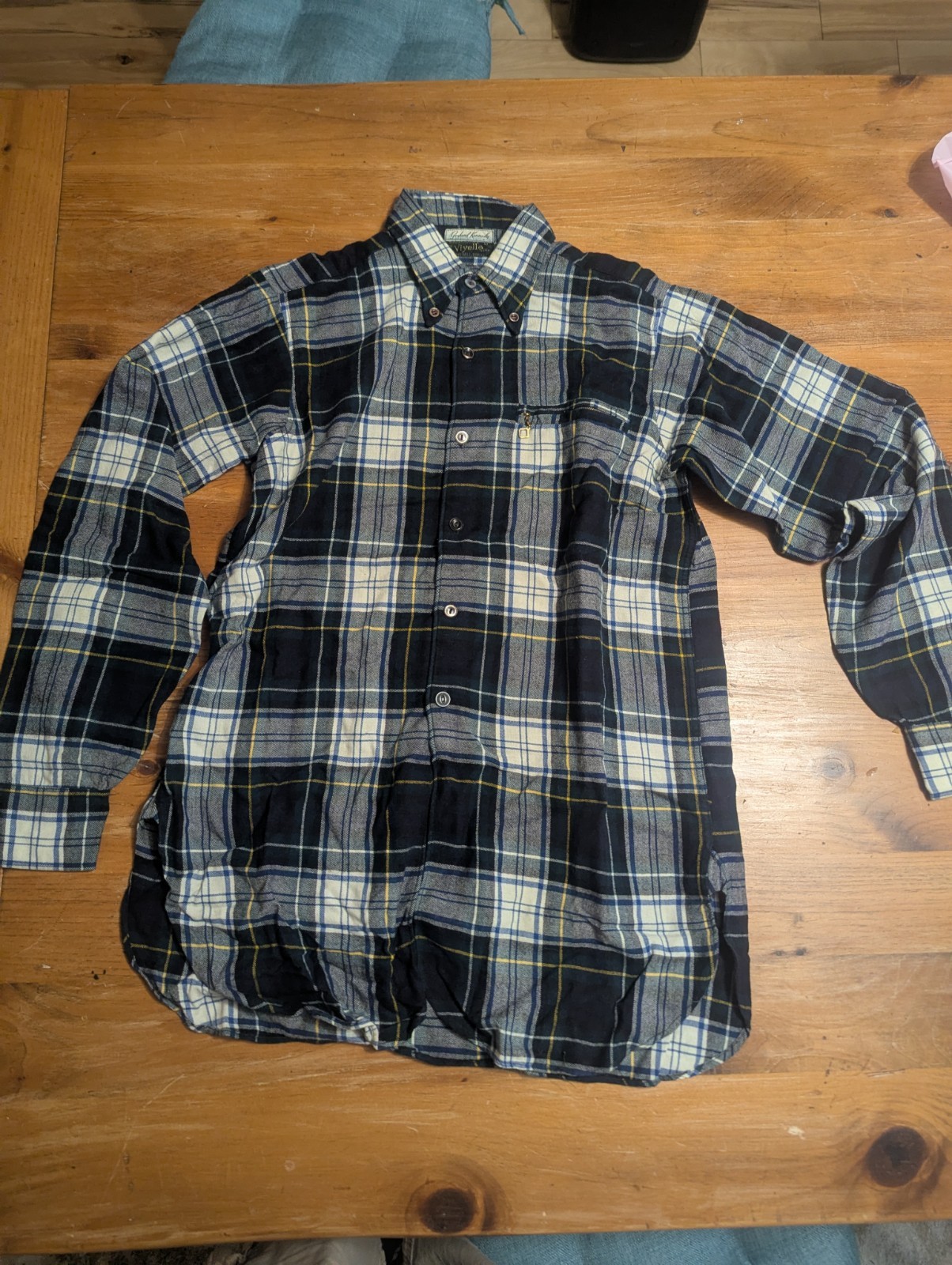 Vintage Gerhard Kennedy “Viyella” Flannel Shirt – Dress Campbell Tartan Plaid
