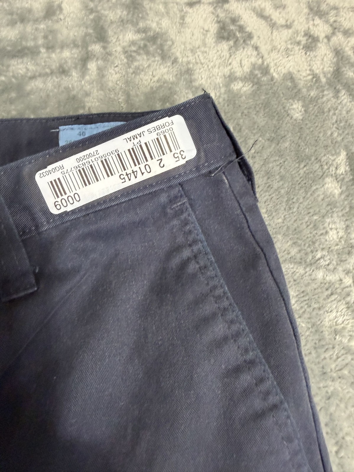 Cintas ComfortFlex Mens Navy Blue Cargo Work Pants Size 40