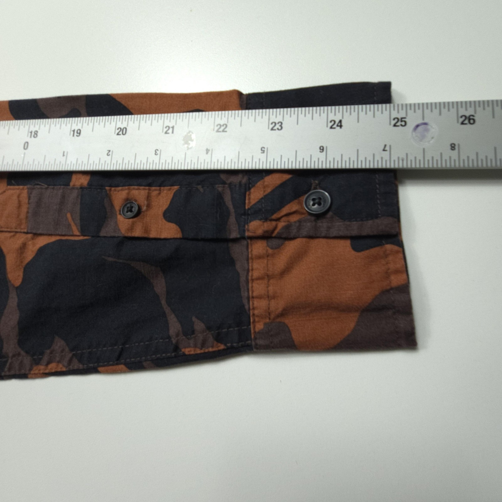 Levis Mens Shirt Large Brown Black Camo Casual Workwear Hide Hunt Outdoors Camp