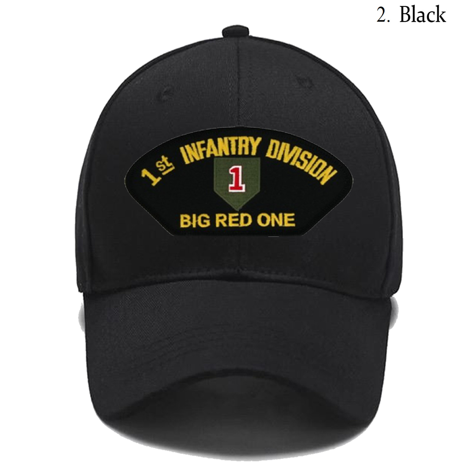 Embroidered Hat 1st Infantry Division – Big Red One, Veteran Cap, Trucker Hat