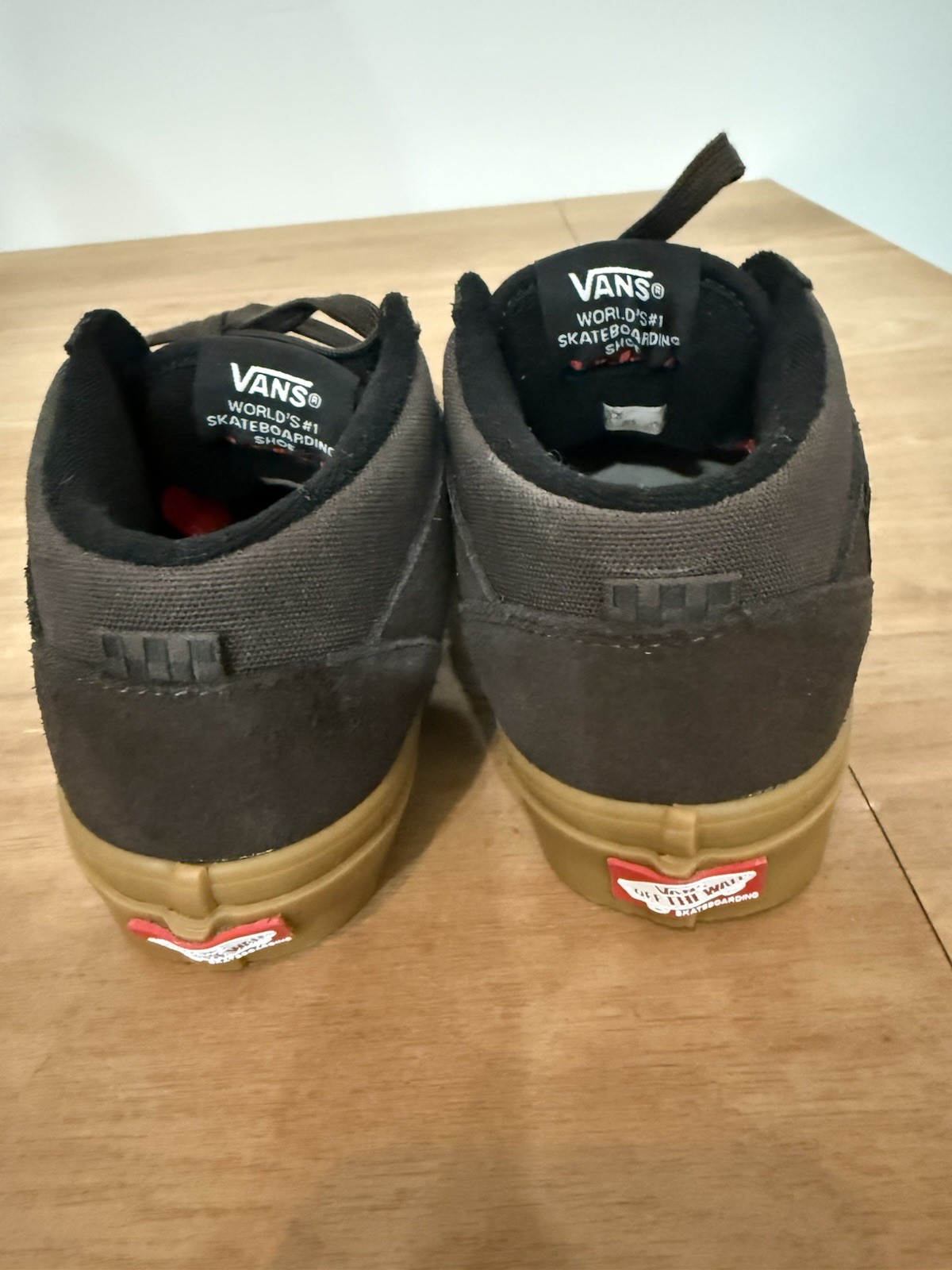Vans Skate Half Cab Black Gum Sole Suede Skate Shoes Men Size 5 Women’s 6.5 New