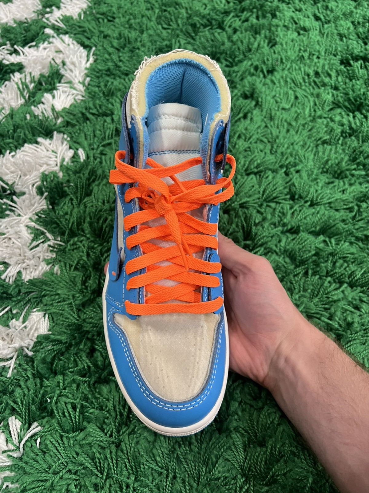 Jordan 1 High Off-White University Blue Size 6M/7.5W Used | SHIPS FAST