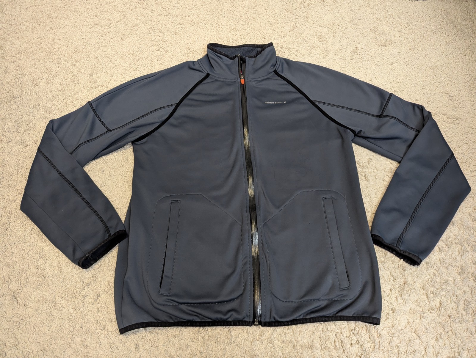 Björn Borg Men’s Full Zip Athletic Jacket Blue US Large YKK Zipper