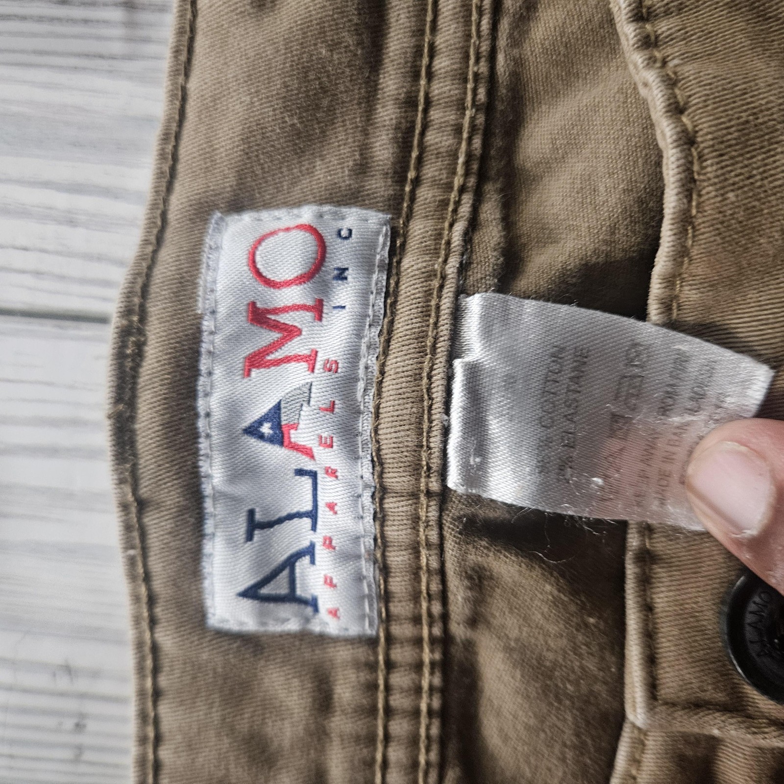 Alamo Apparels Cargo Pants Mens Khaki Brown Stretch Twill Utility Pockets