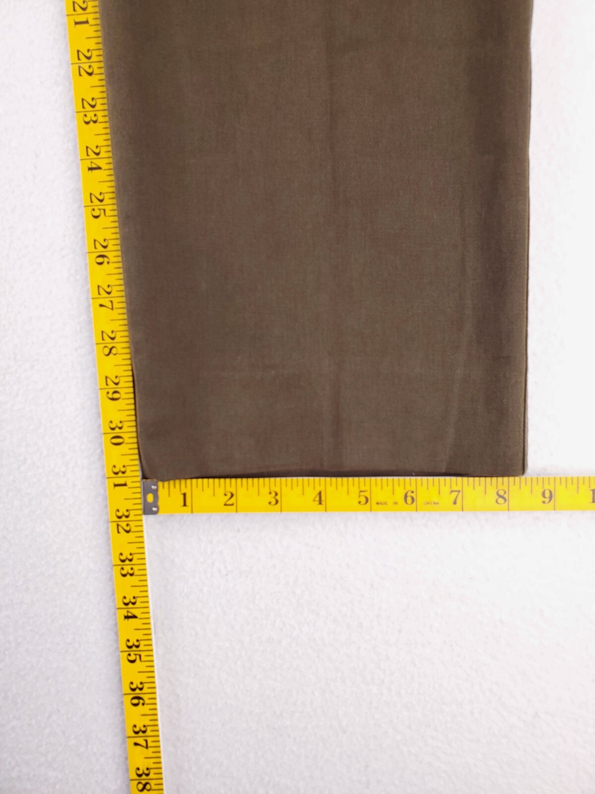 Hiltl Pants Mens 36×32 Green ZE500 Classic Straight Flat Front Khakis Chino