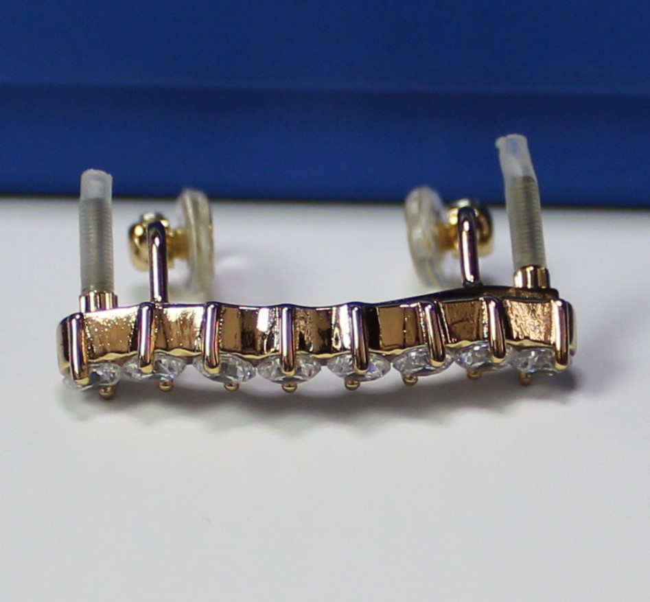 New Big Diamond Iced Out Cz Nose Bridge High Quality Fits Decor Eyewear Non-OEM