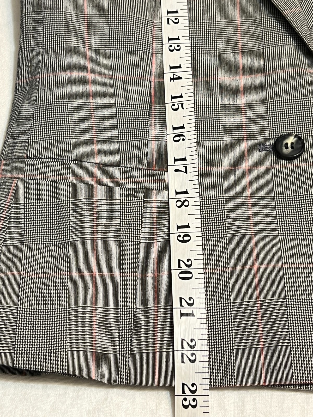Saks Fifth Avenue Gray Plaid Blazer Women’s Size 6 Japan Tailored Jacket