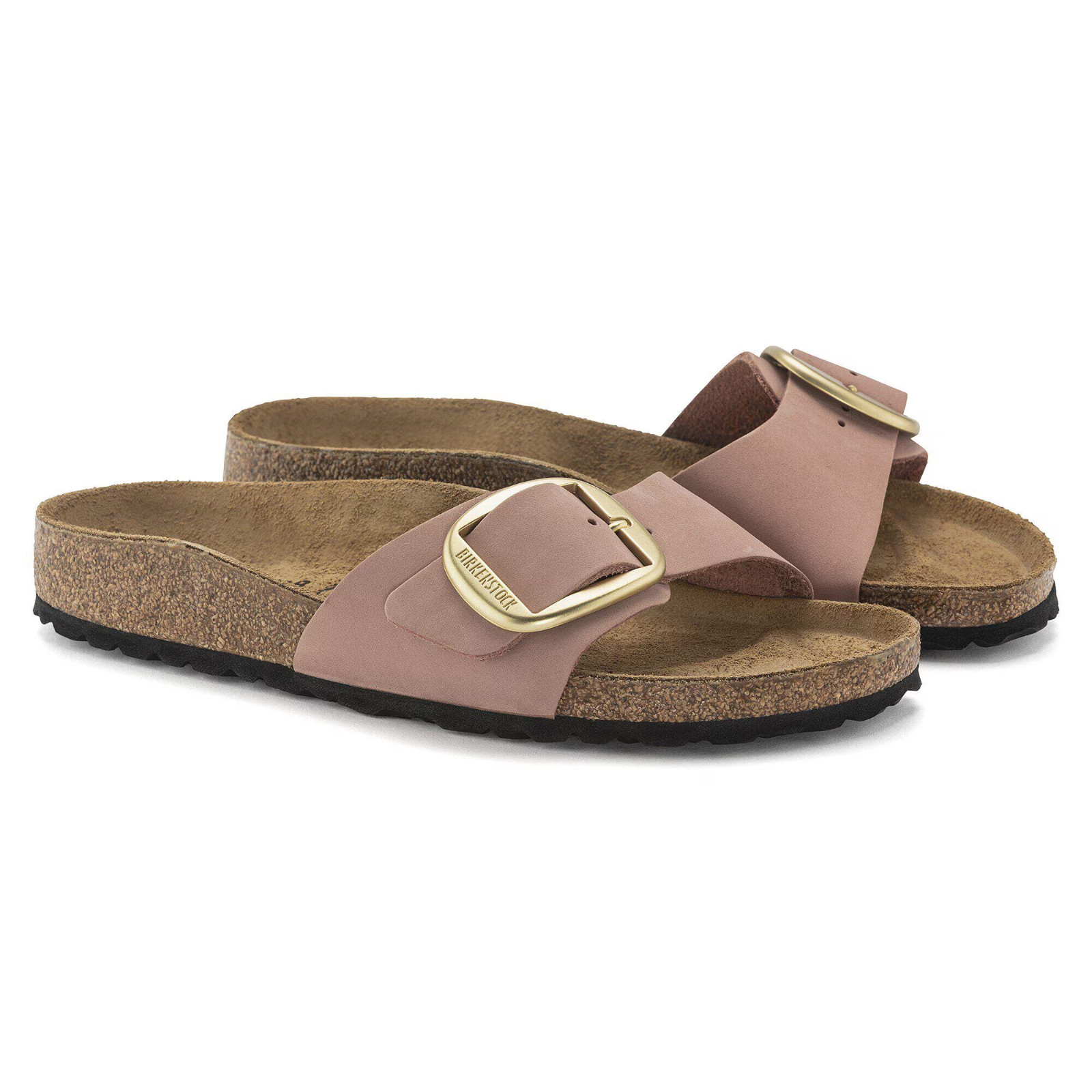 Birkenstock Madrid Big Buckle Nubuck Leather Old Rose Women’s Shoes EU37-41