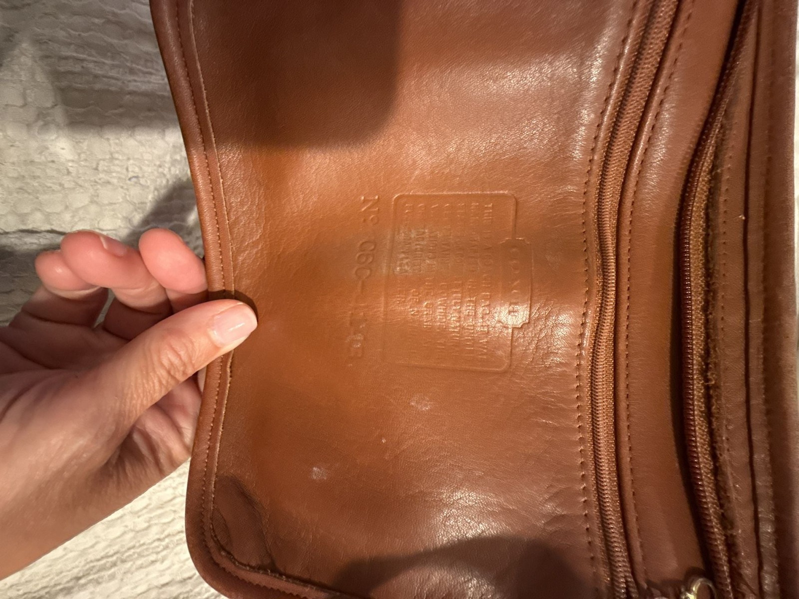 Vintage Coach Leather Shoulder Bag in British Tan
