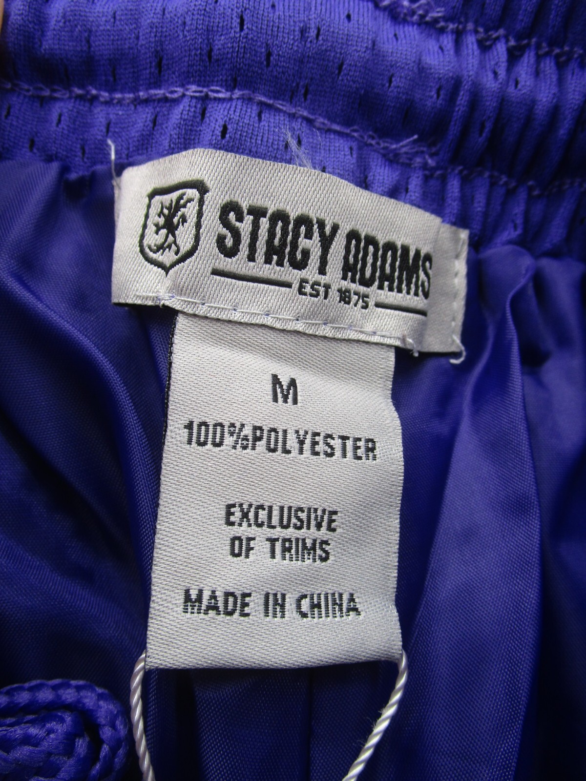 Stacy Adams Tracksuit Men Medium Purple Gold Warm Up 2 Piece Jacket Pants NEW