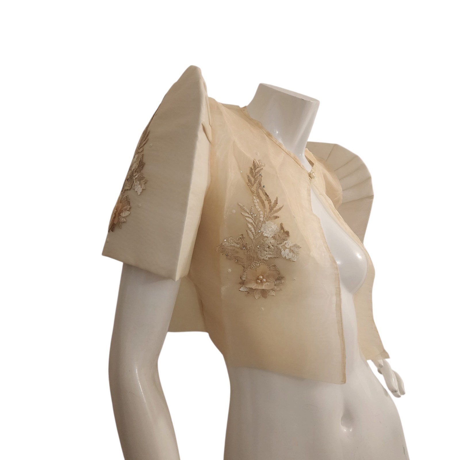 Filipiniana Bolero Pinya Sz Extra Large/XL w/Beige Patch Philippines