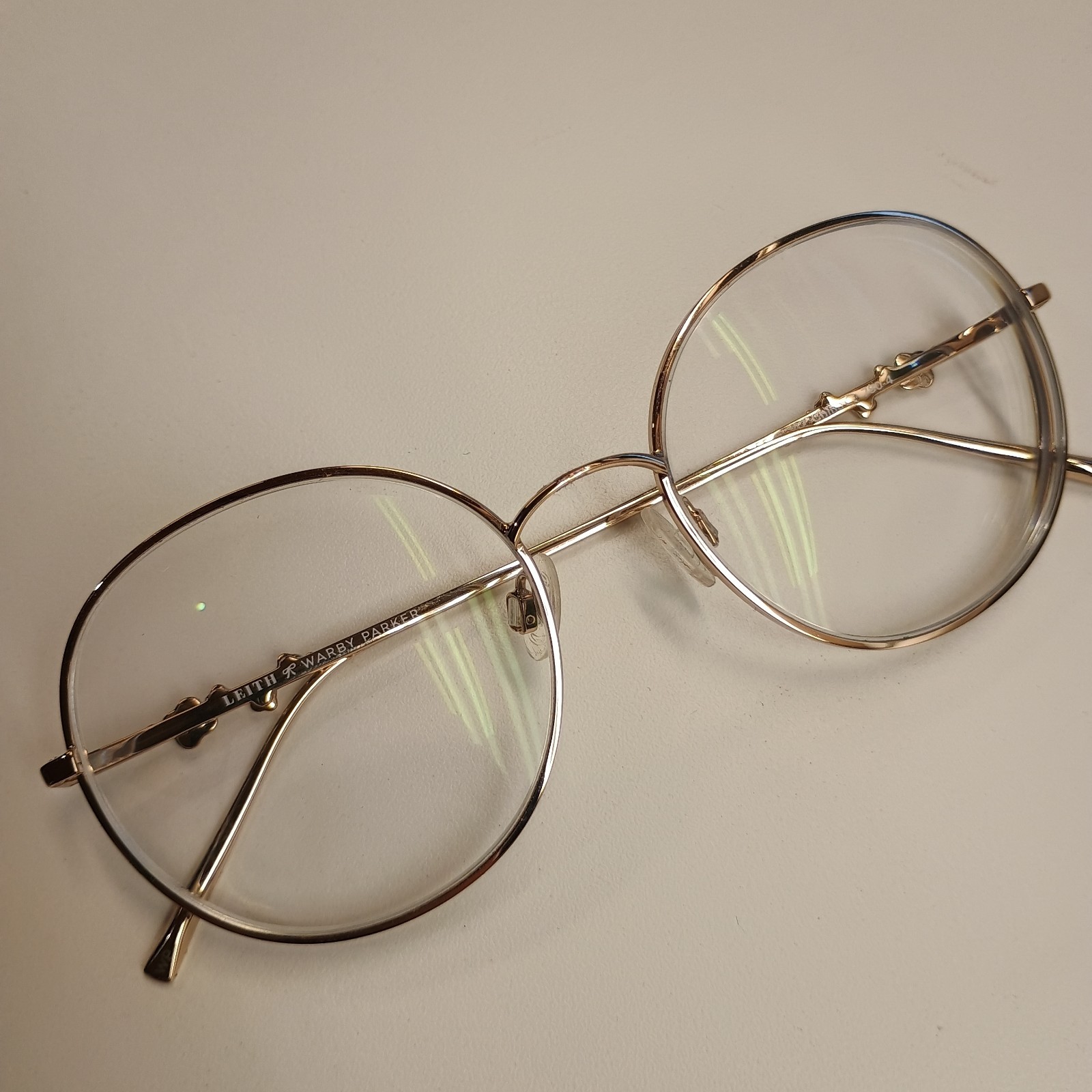 Warby Parker Wilding Leith 2403 Gold Metal Eyeglasses 55/18-142 mm FRAMES ONLY