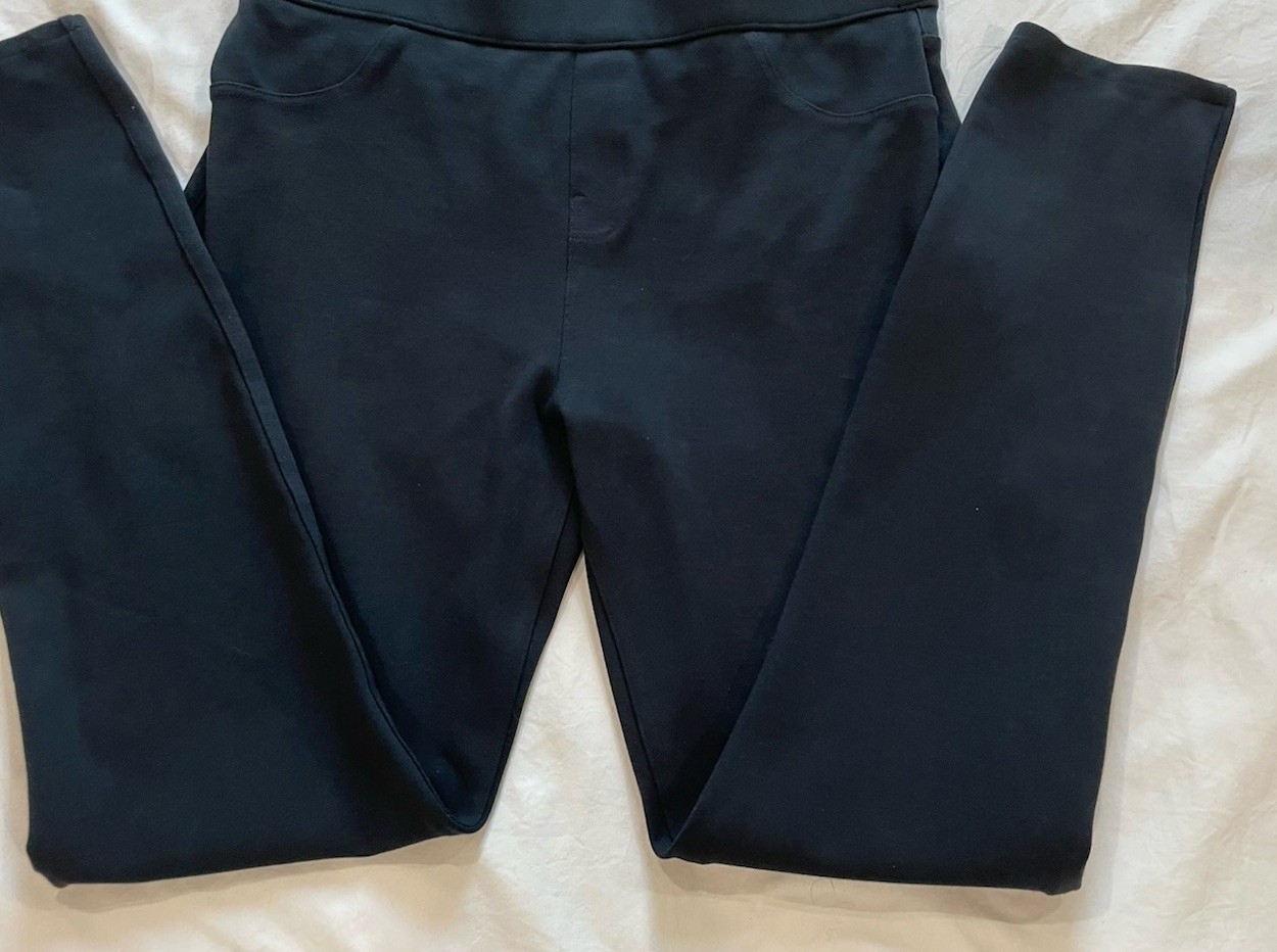 Spanx Women’s the Perfect Pant Slim Straight, Size Large, Ponte Knit, Pull-On