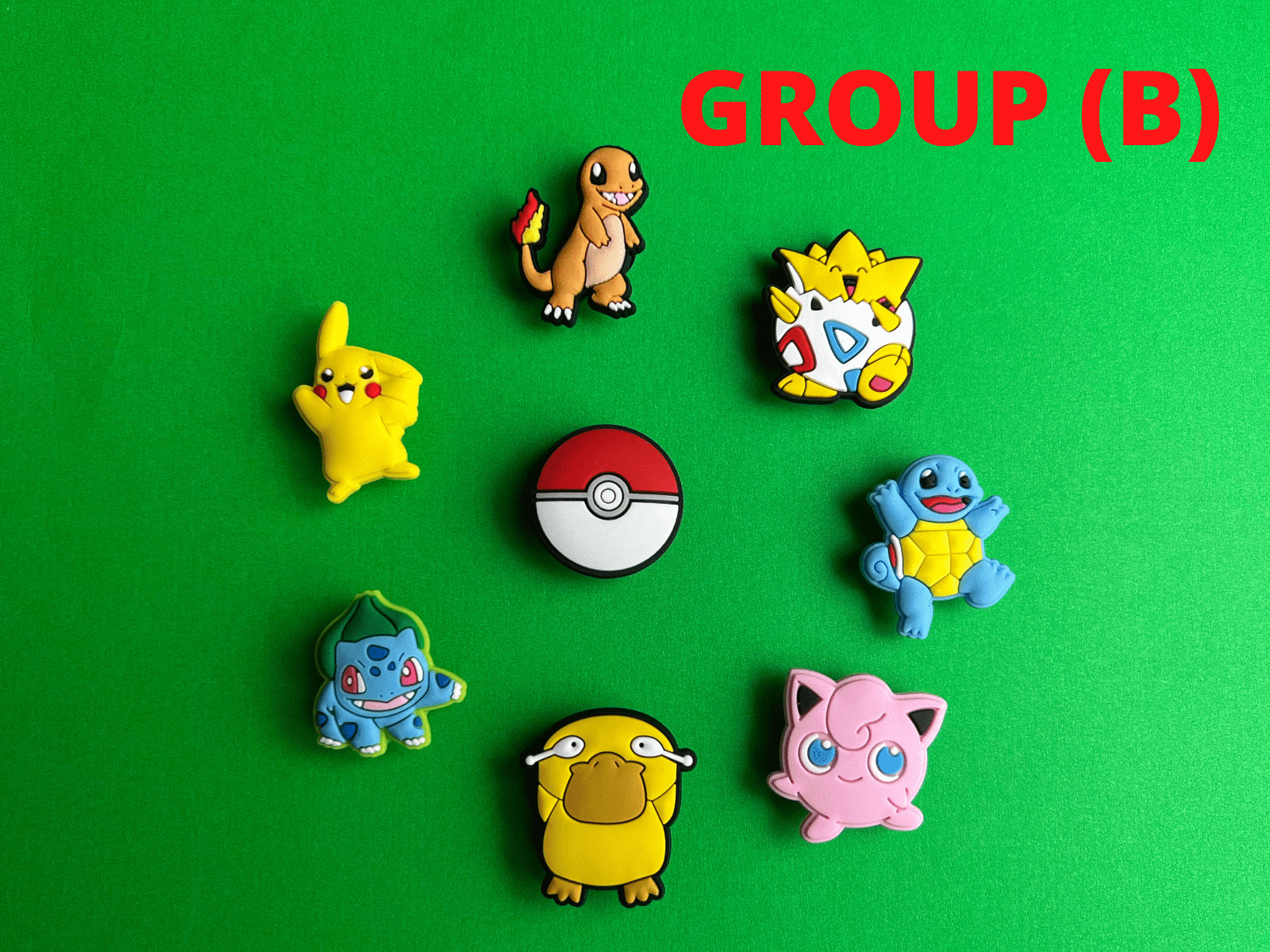 Pokemon Inspired Shoe Charms For Crocs Anime Charms Pikachu Charms LOT