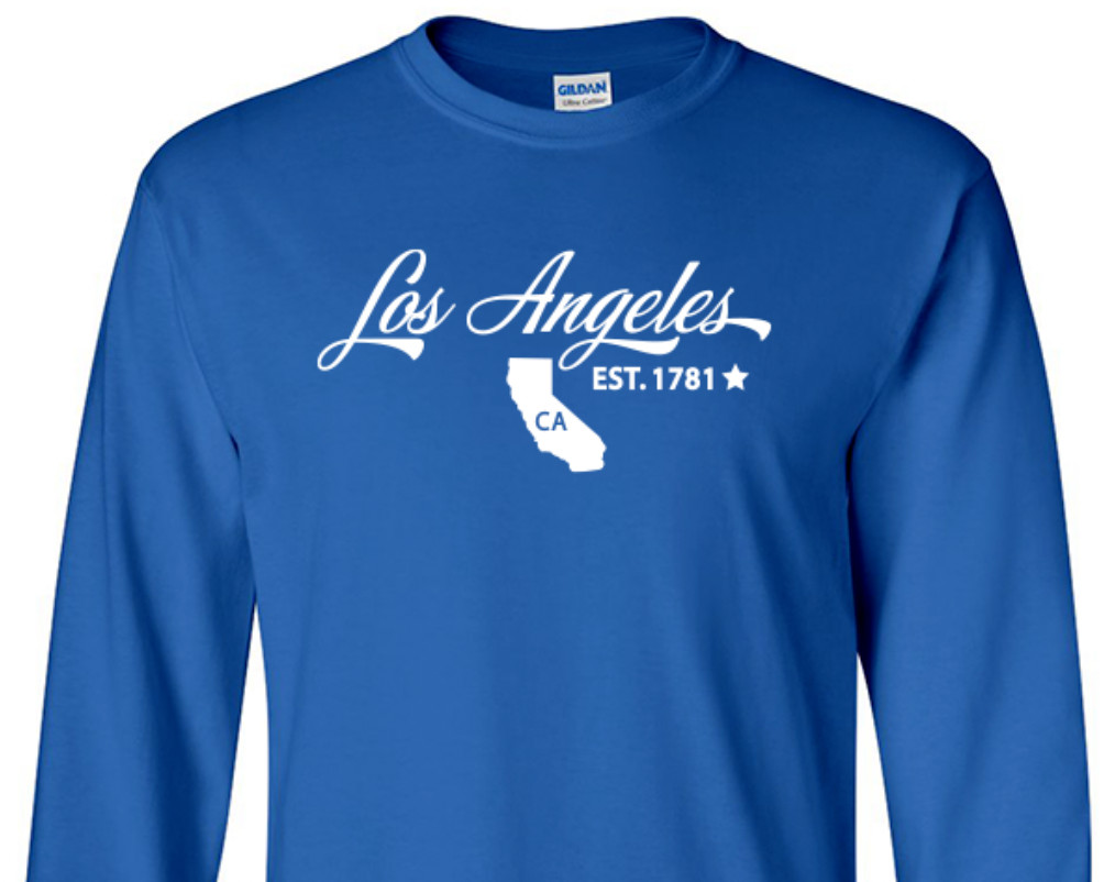 Los Angeles California T-Shirt Long Sleeve Graphic tee