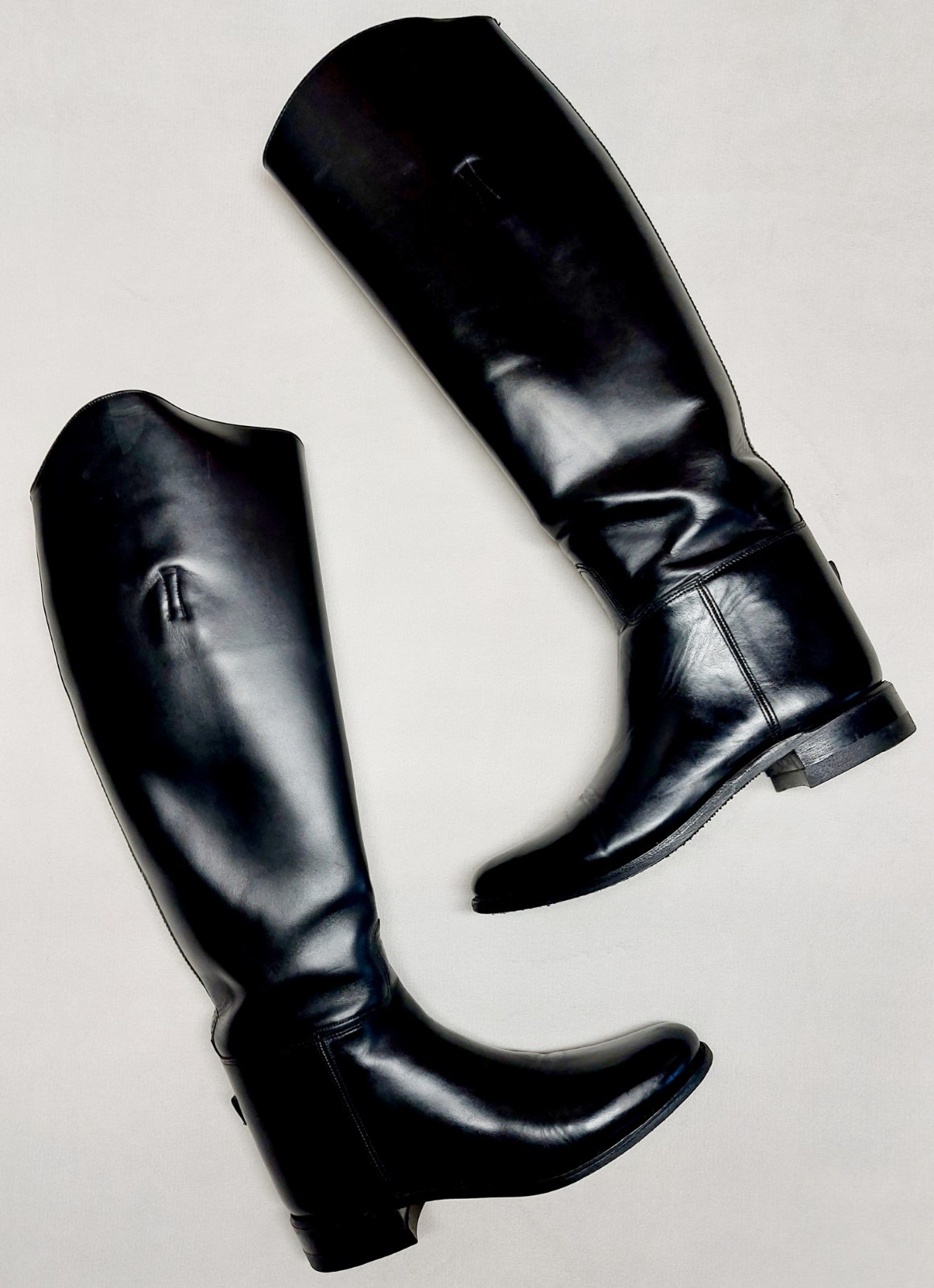 Women’s The Effingham Equestrian Riding Boots Style 100L Black Sz 8.5 Wide Calf