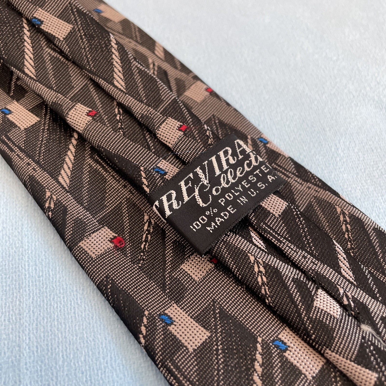 TREVIRA Collection Vintage 90s Cybergoth Made USA Tie Gray Steel Punk 3″ 58″