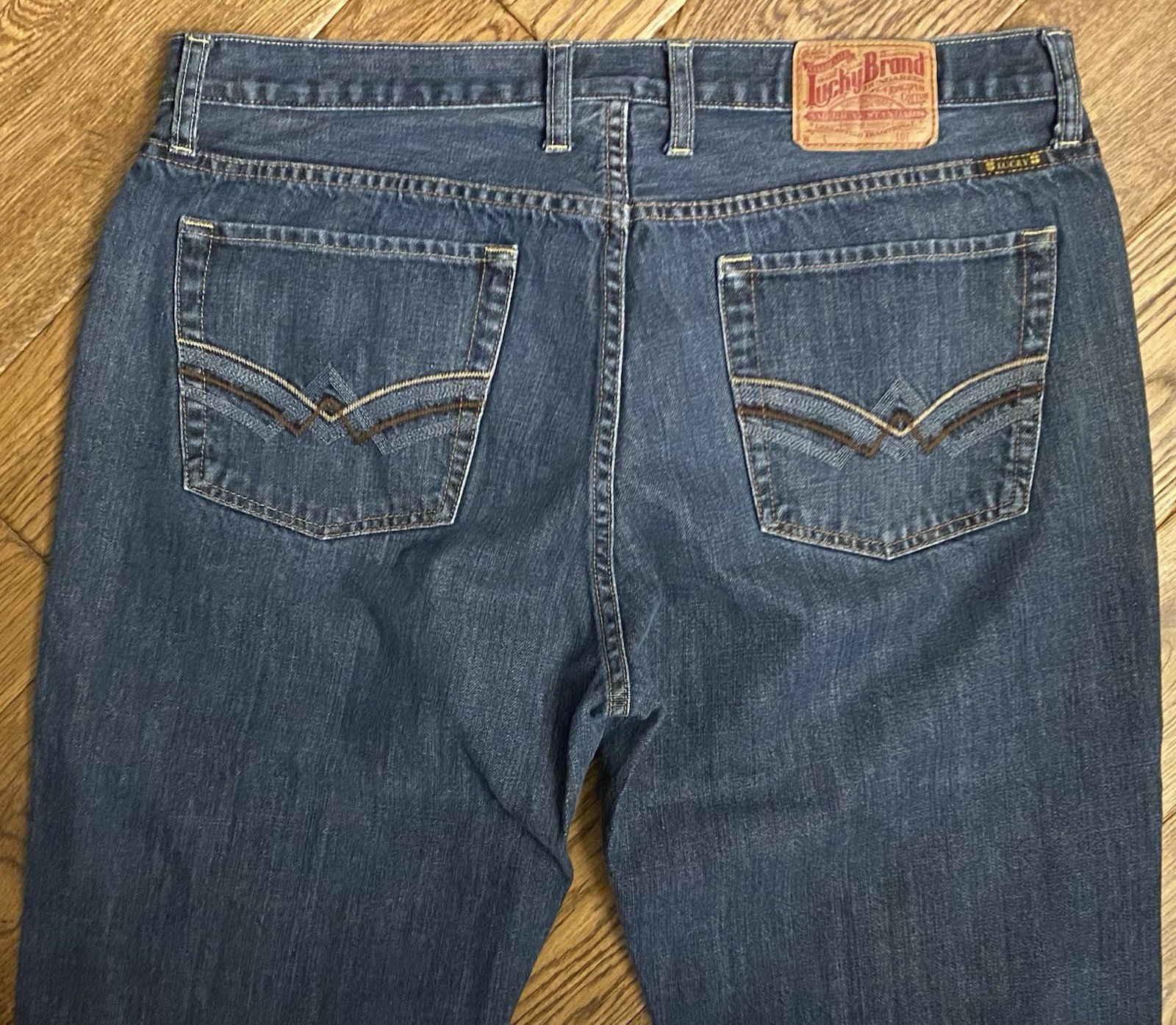 LUCKY BRAND Sunset 181 Bootleg Jeans 38 x 32 Zip Fly Medium Wash Men Denim