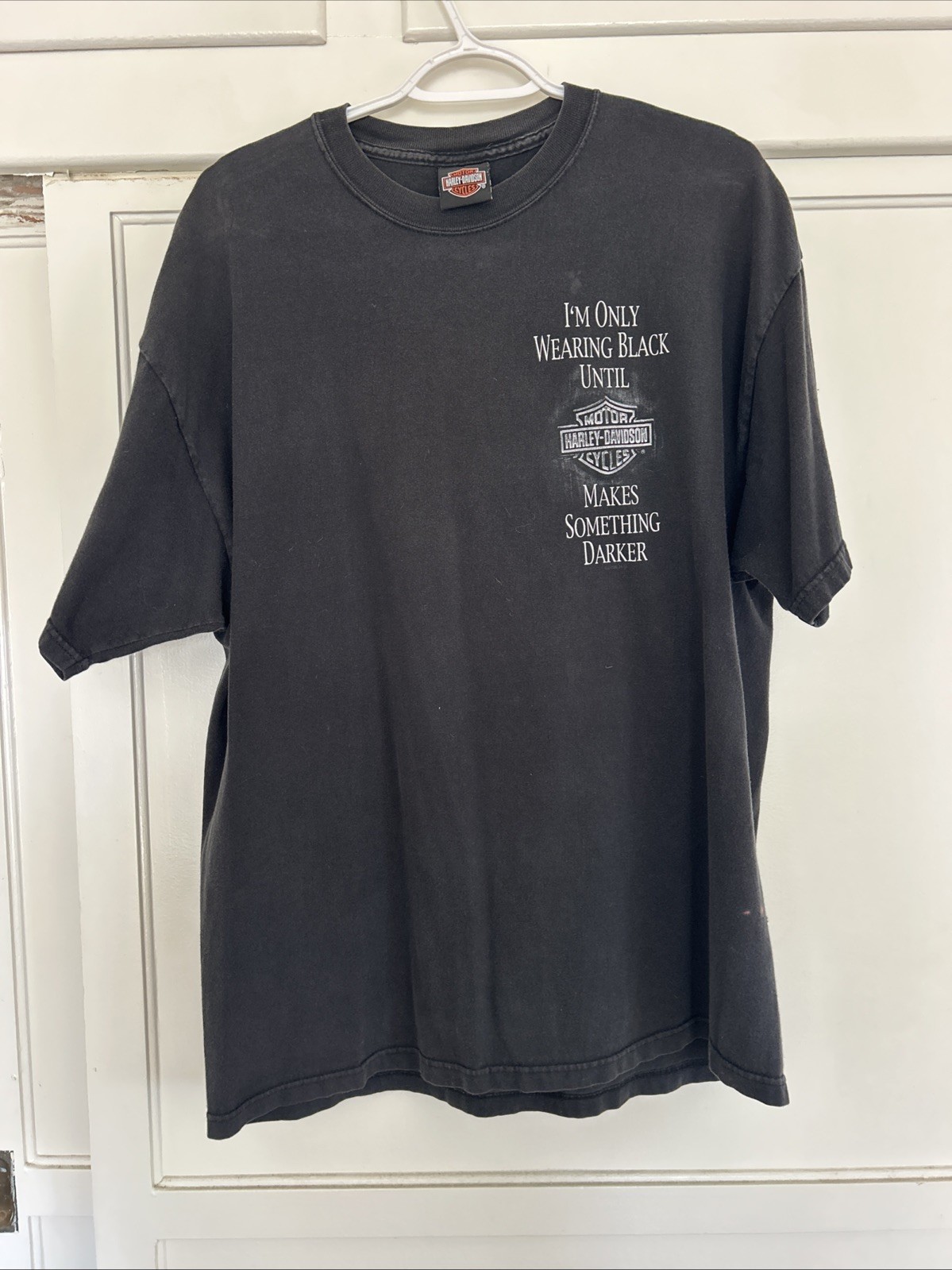 VINTAGE HOUSE OF HARLEY-DAVIDSON BLACK T-SHIRT XL 2003 ANCHORAGE ALASKA