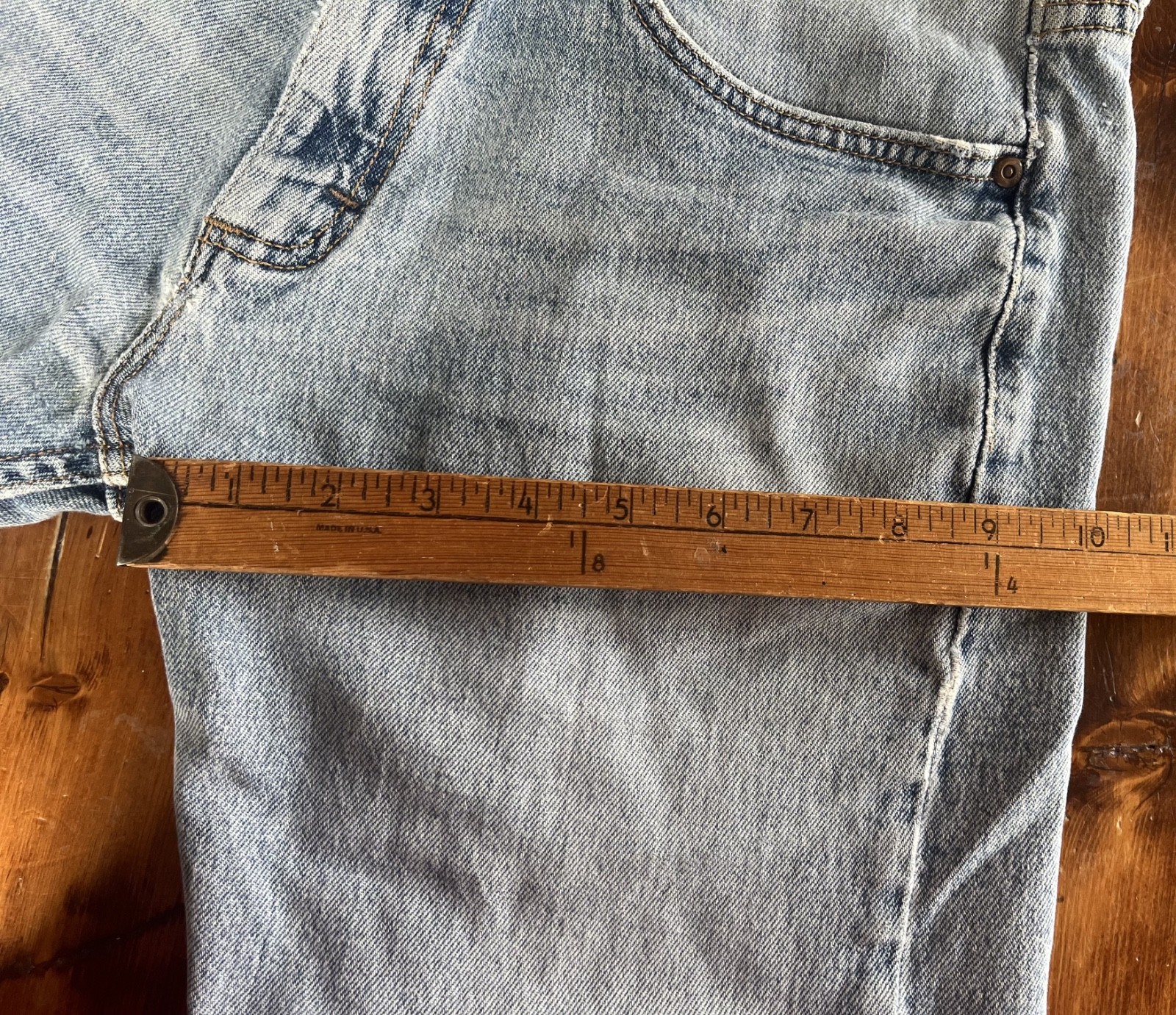 Lee Jeans Men’s Slim Fit Blue Medium Wash Denim Dungarees Workwear 32×29 (30×27)