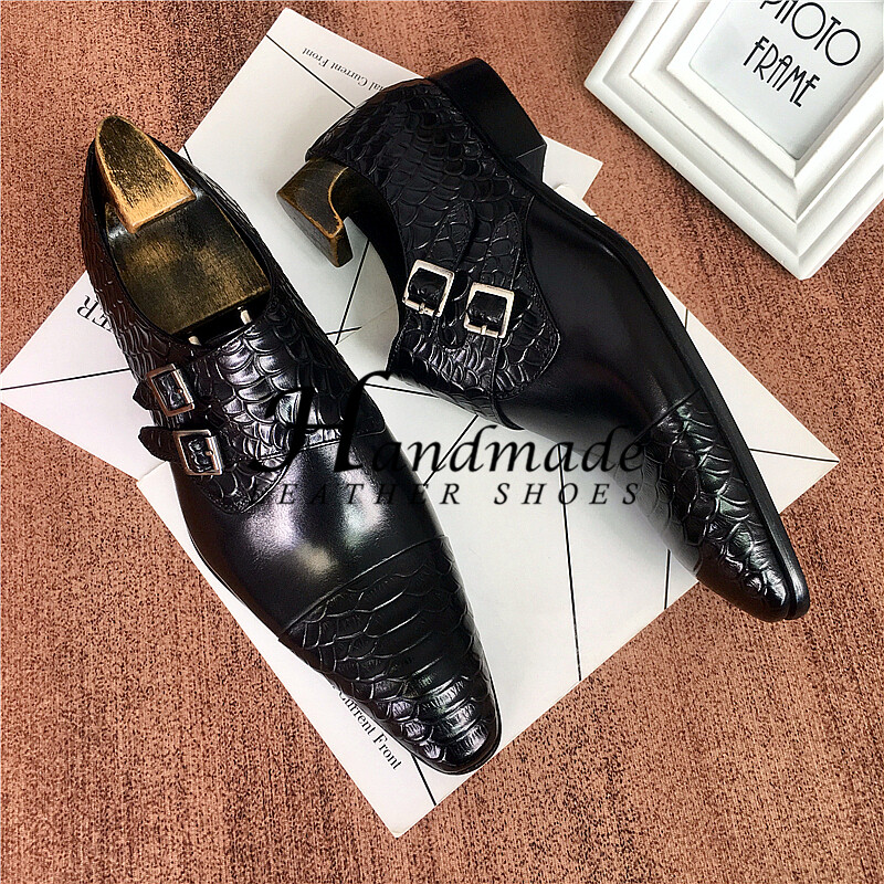 British Pointed Toe Leather Men’s Genuine Leather Cowhide Formal Oxford Shoes Sz