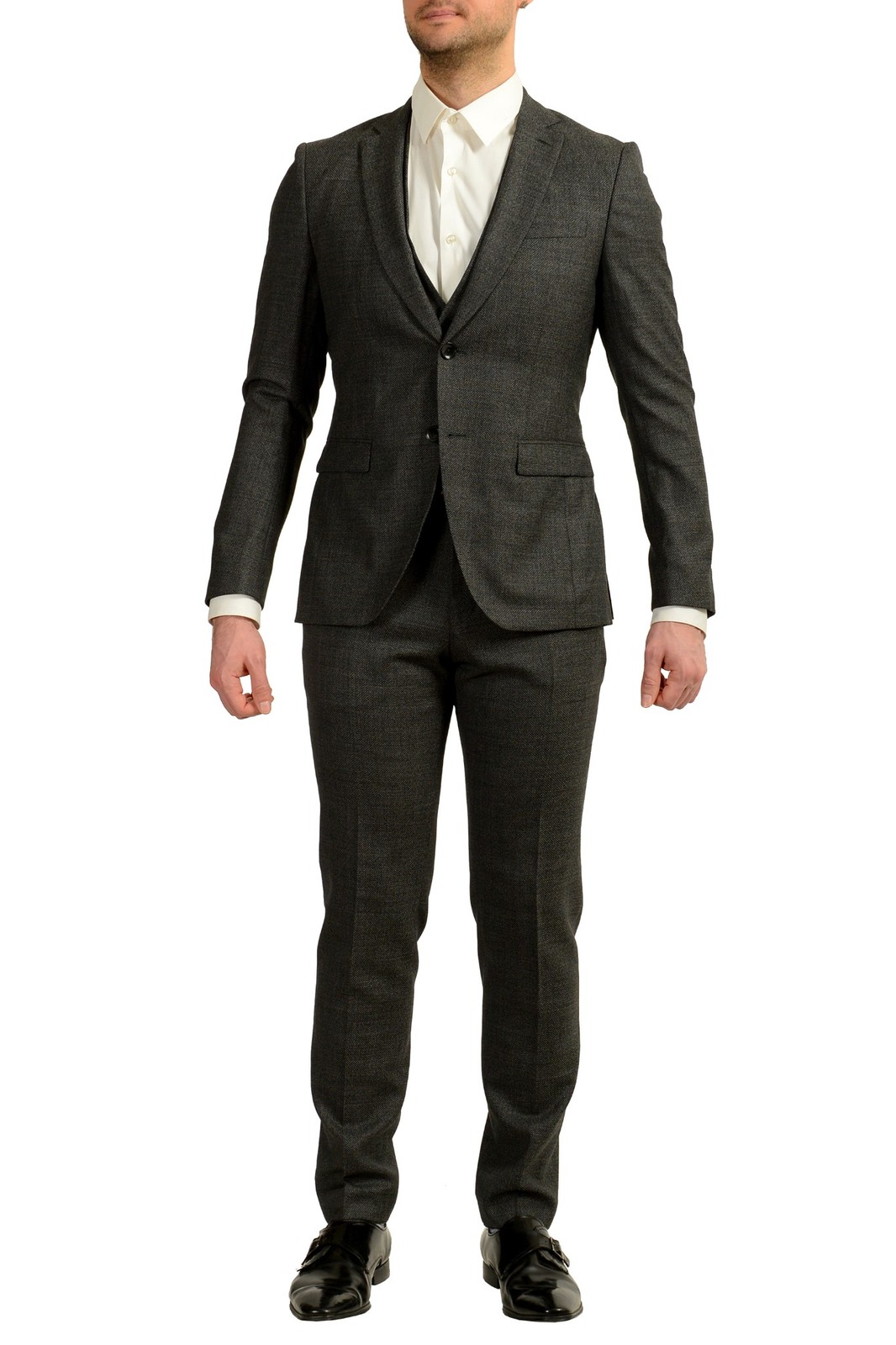 Hugo Boss Men’s Reymond/Wenten WE1 Extra Slim Fit Three Piece Suit US 36R IT 46R