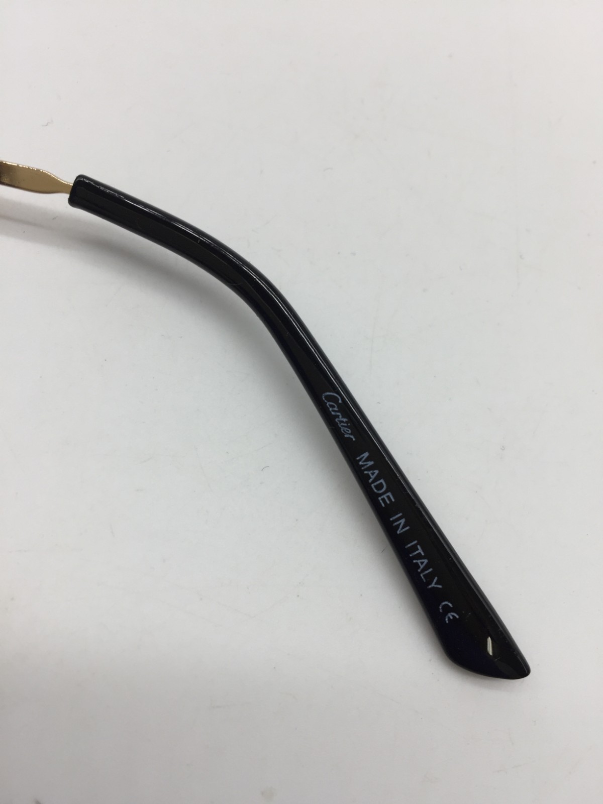Cartier Gold Rimless Frame Trendy Sunglasses 59-15-140 Beige Lens