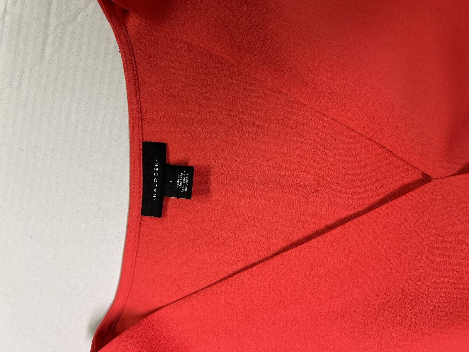 Halogen Casual Party Cocktail Dress Sz M Bright Brick Red