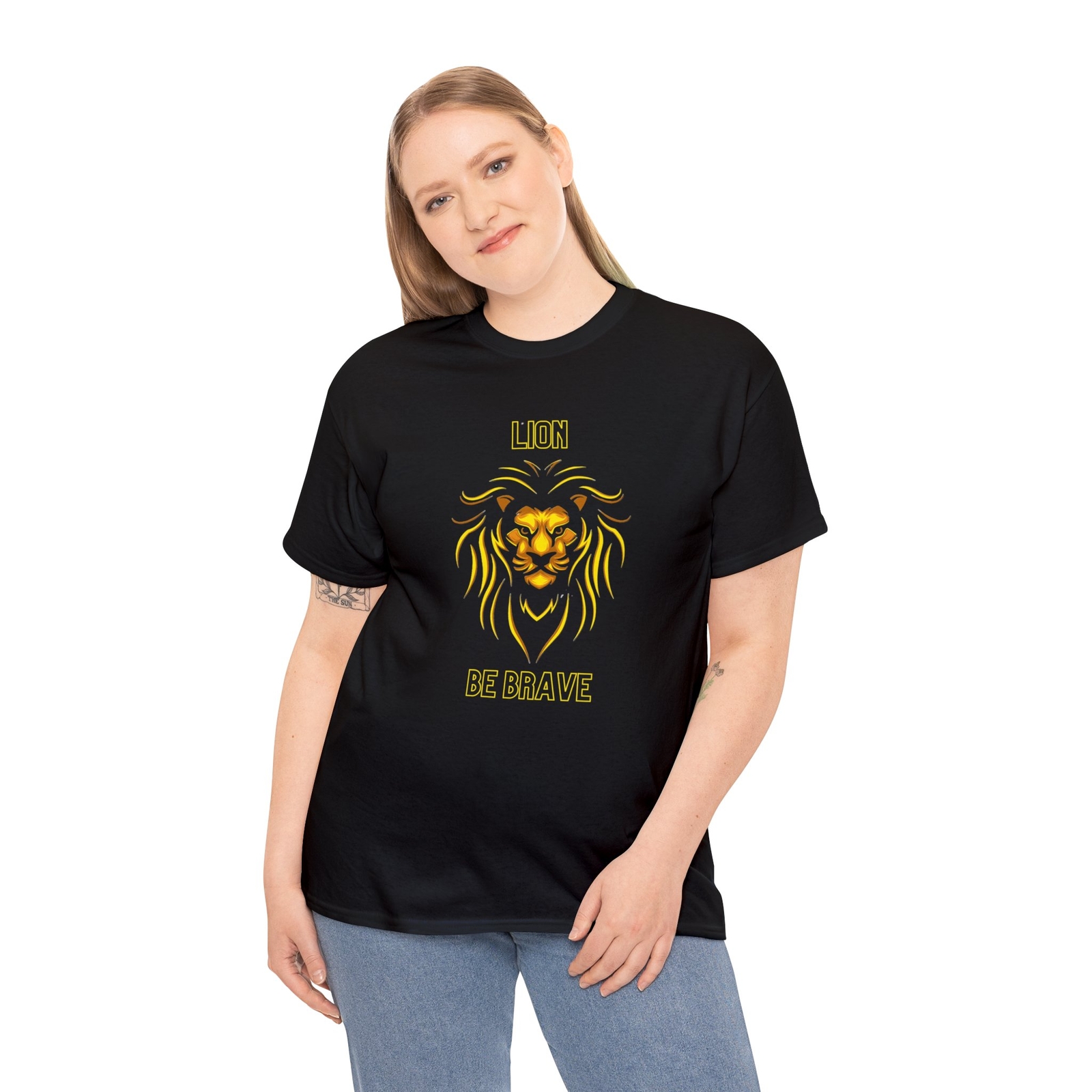 Lion/Men/Women/Teen/Unisex Heavy Cotton Tee/T-Shirt
