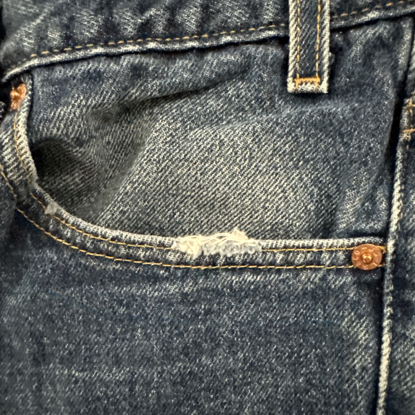 Levi’s 517 36×32 Bootcut Jeans Dark Wash Made In USA Red Tab