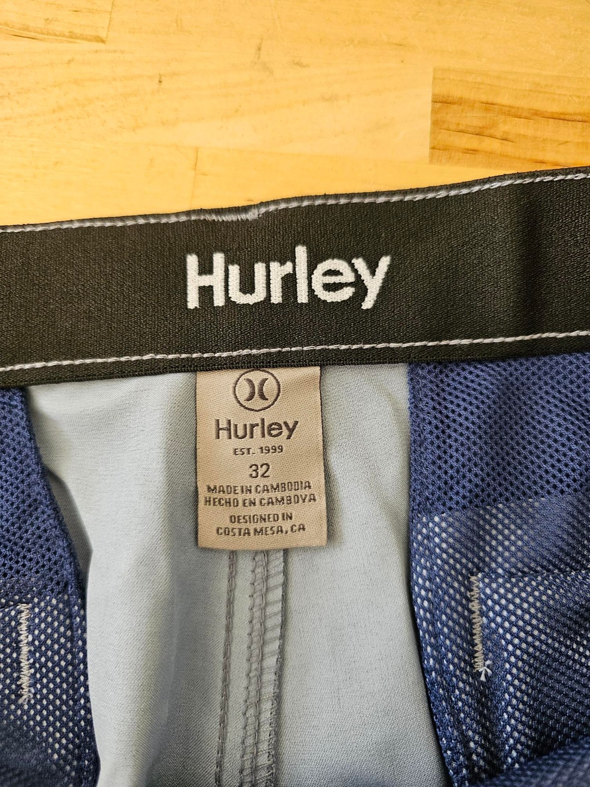 32 x 10″ Inseam – BLUE – Hurley Men’s Hybrid Golfing Walkshorts Shorts